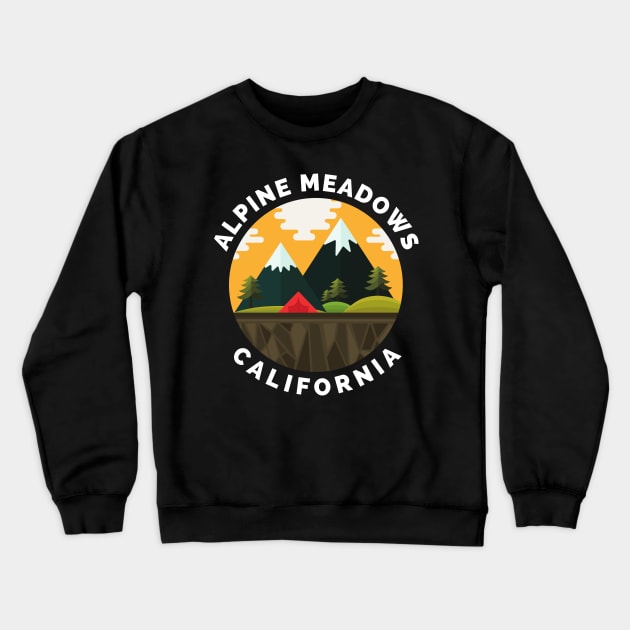 Alpine Meadows Ski Snowboard Mountain California Yosemite - Travel Crewneck Sweatshirt by Famgift